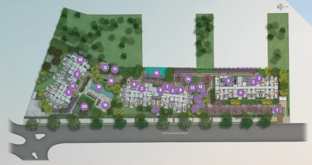Implantação - Plano&Alto Morumbi Benois