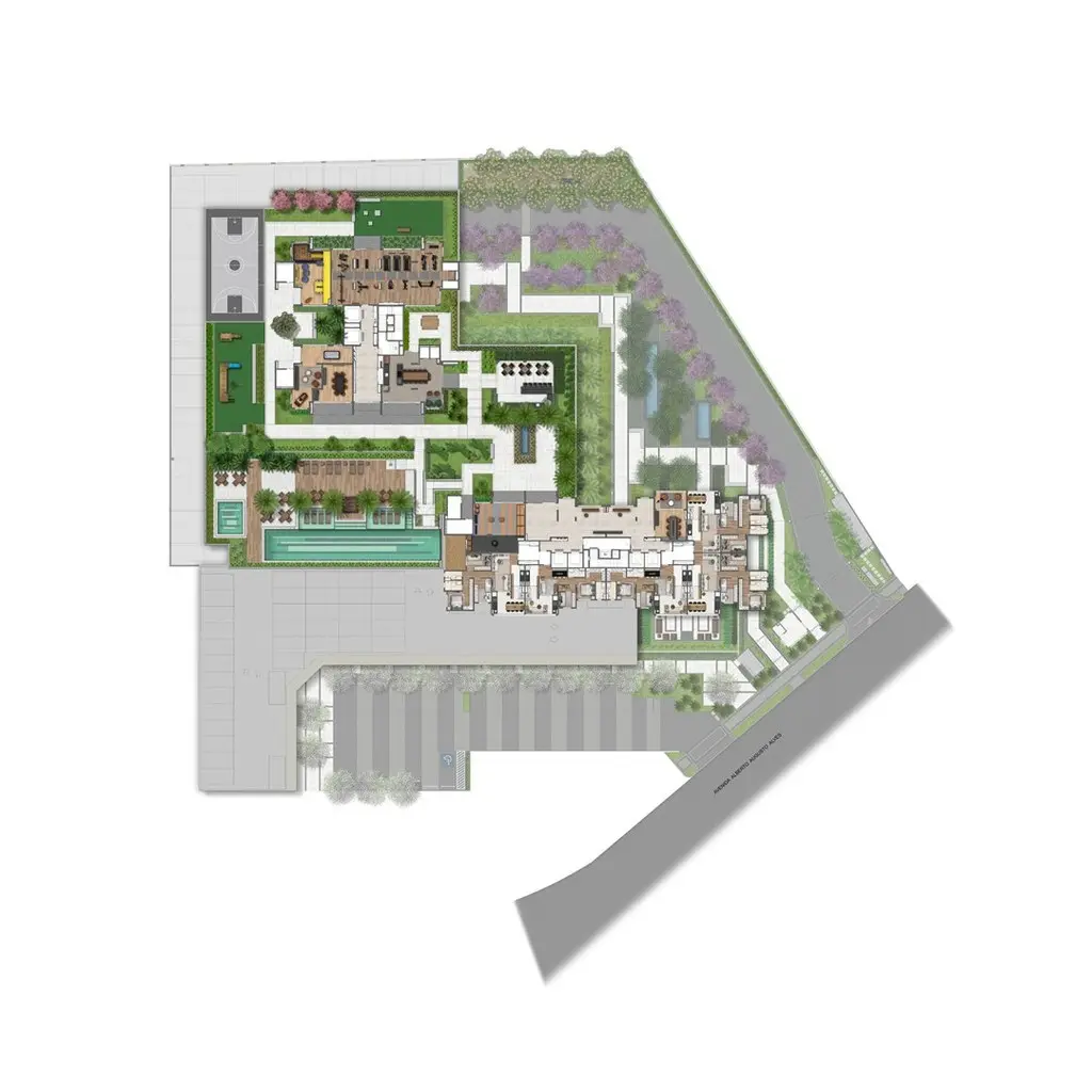 Implantação 01 - Living Wish Panamby