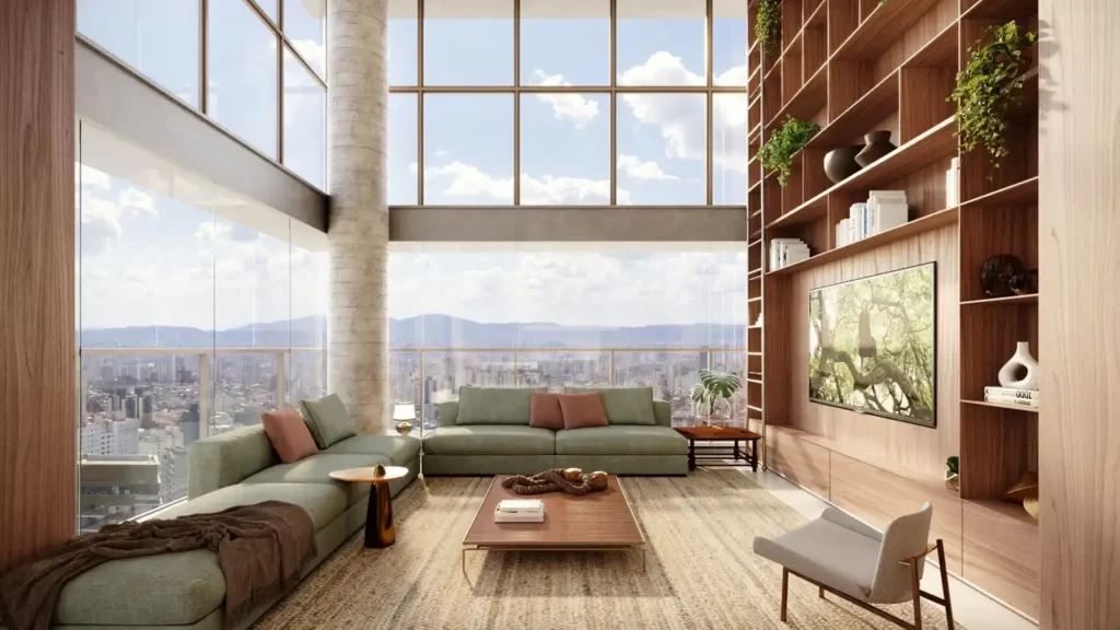 Apartamento 4 quartos Sumarezinho — Living do Eleva Harmonia - Residencial