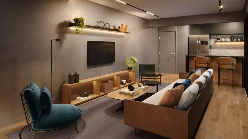 Terrarium Perdizes Perdizes, São Paulo — Living, apartamento 3 quartos 91-275m²