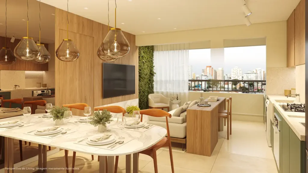 Apartamento 1-3 quartos Saúde — Living do Mirad - Residencial