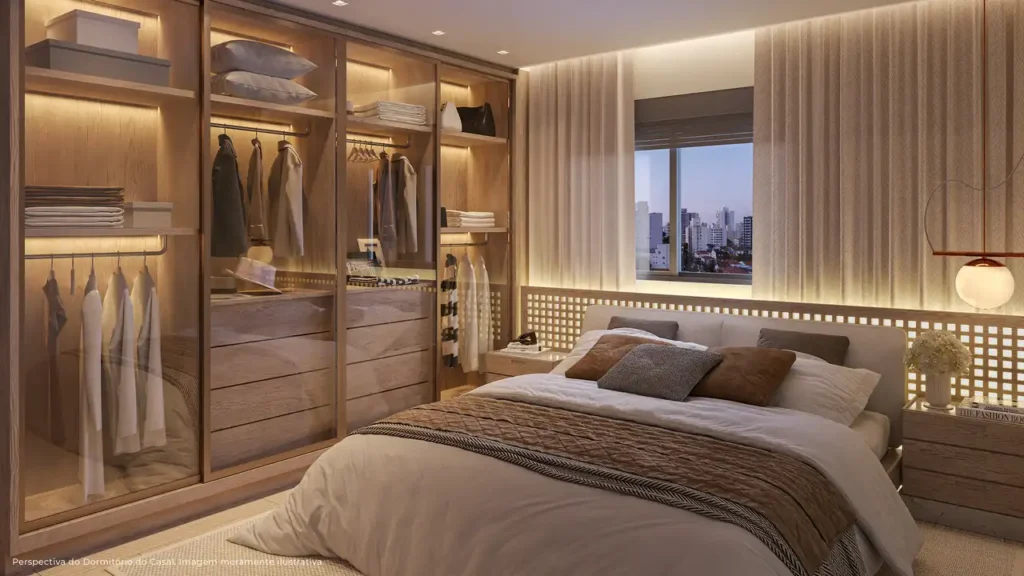 Dormitorio Mirad - Residencial Saúde — 1-3 quartos 32-72m², Marquise Incorporações