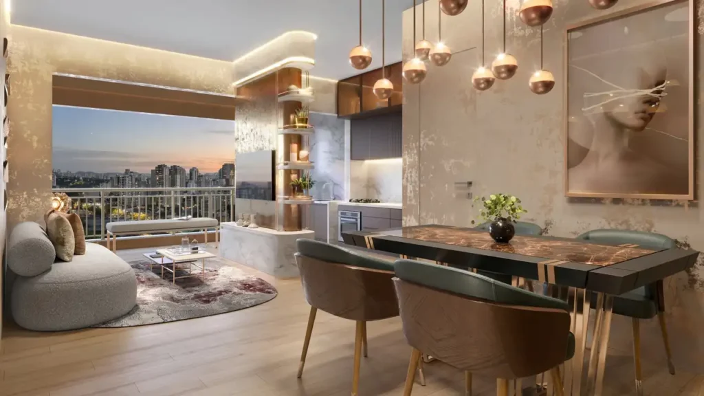 Quattri Cyrela Vila Mariana Vila Mariana, São Paulo — Living, apartamento 1-3 quartos 47-88m²