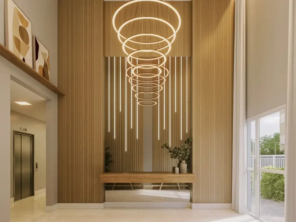 Viva Benx Butantã - NR (Benx - Bueno Netto): Lobby de pé direito duplo — 1-2 quartos em Butantã, São Paulo