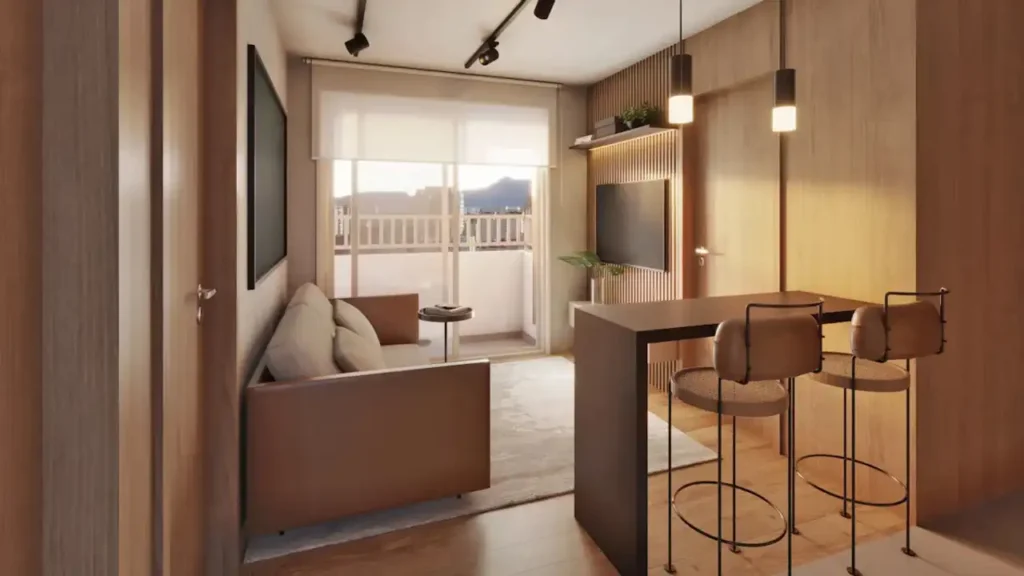Living — Boulevard Vila Romana (Dome), 1-2 quartos em Vila Romana