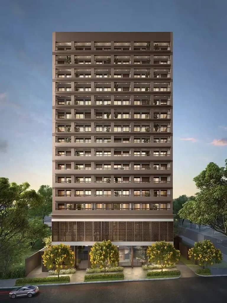 Fachada Roya Perdizes - NR — apartamento 1 quartos, Em construção em Perdizes