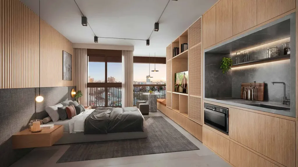 Apartamento 1 quartos Perdizes — Living do Roya Perdizes - NR