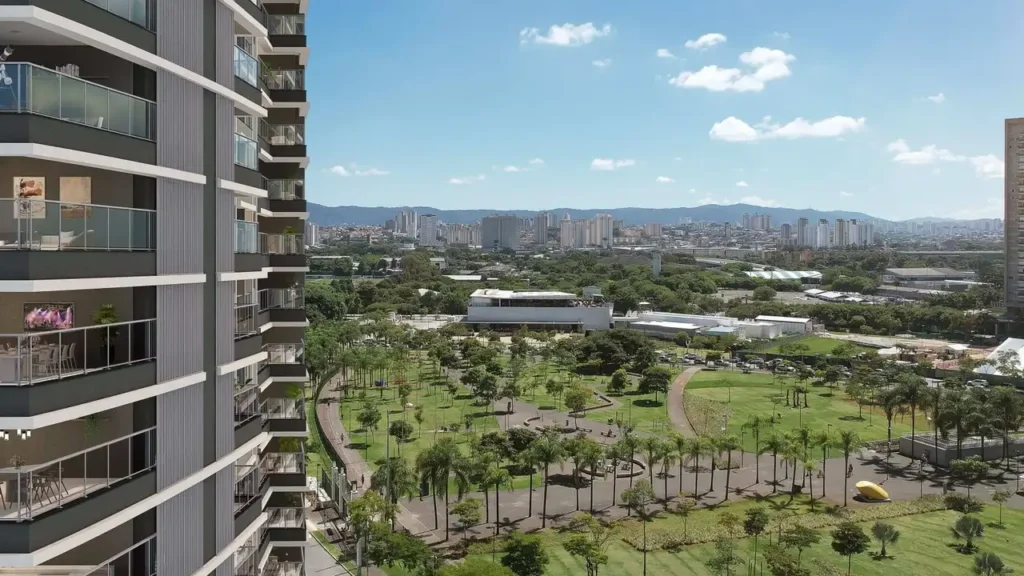Apartamento 3-4 quartos Água Branca — Voo de passaro do Reserva Flamboyant