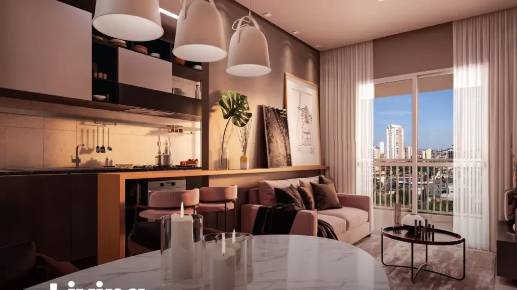 Videre Presidente Altino, Osasco — Living, apartamento 2 quartos 44-67m²