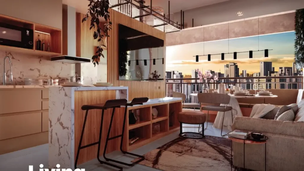 Living — Videre (Bacaba Construtora), 2 quartos em Presidente Altino