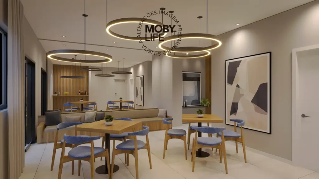 Apartamento 1-2 quartos Barra Funda — Sala de festas do Moby Life Pacaembu - Residencial