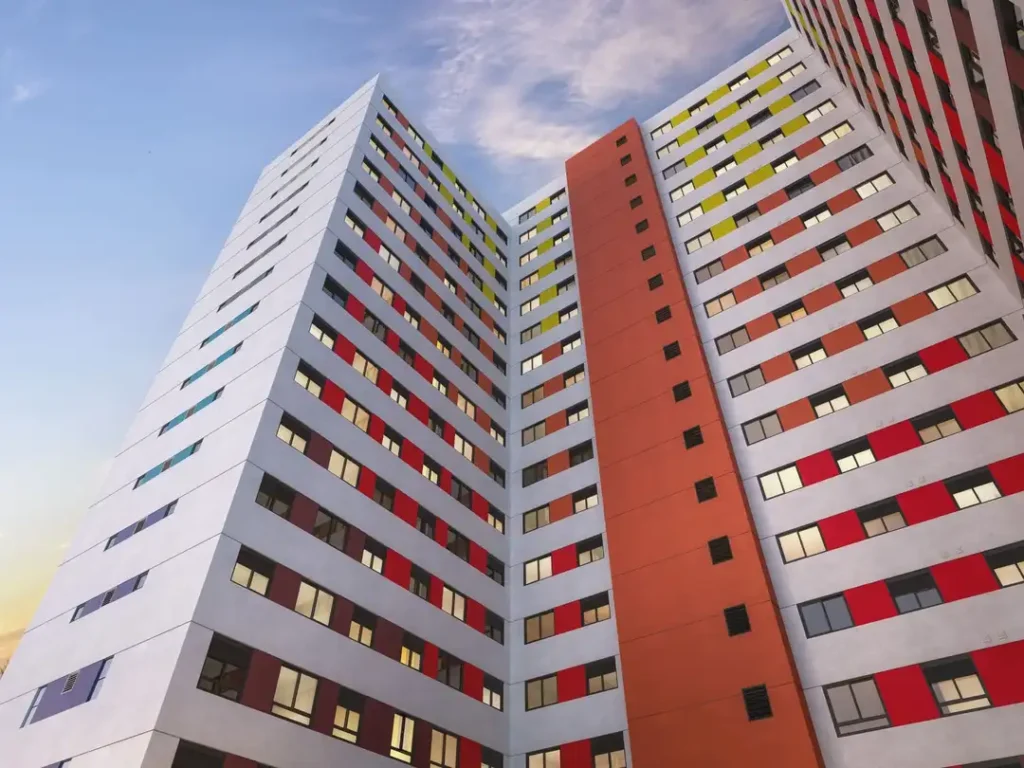 Fachada Bem Viver Sousa Lima - NR — apartamento 1-2 quartos, Em construção em Barra Funda