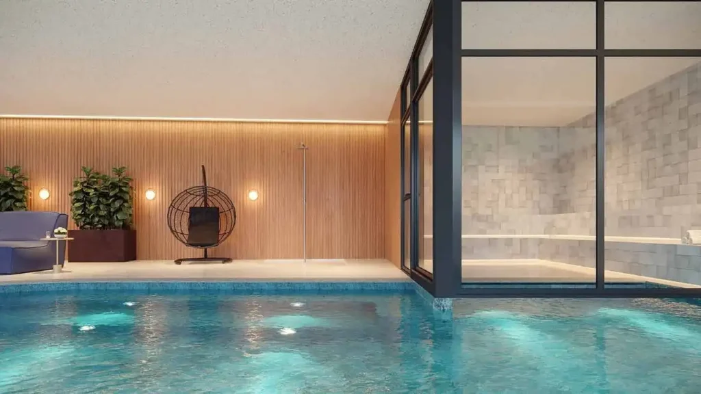 Em construção Vila Yara: Piscina coberta Yara por Dubai, 2-3 quartos 58-194m²