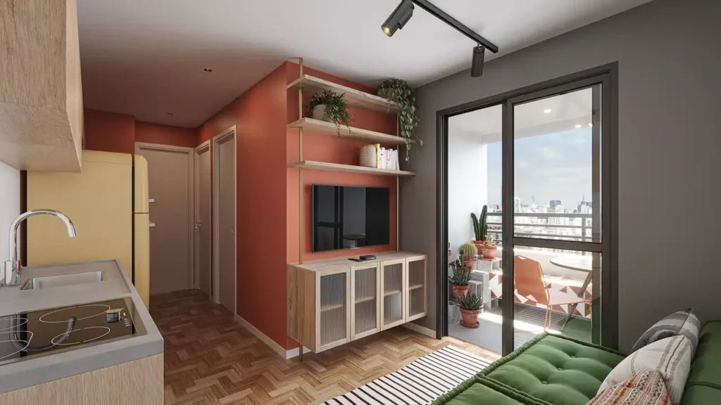 Em construção Santa Cecília: Living Nurban Barão de Campinas - Residencial, 1 quartos 18-27m²