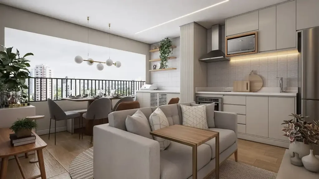 Apartamento 1-2 quartos Barra Funda — Living do Pin Barra Funda - Residencial