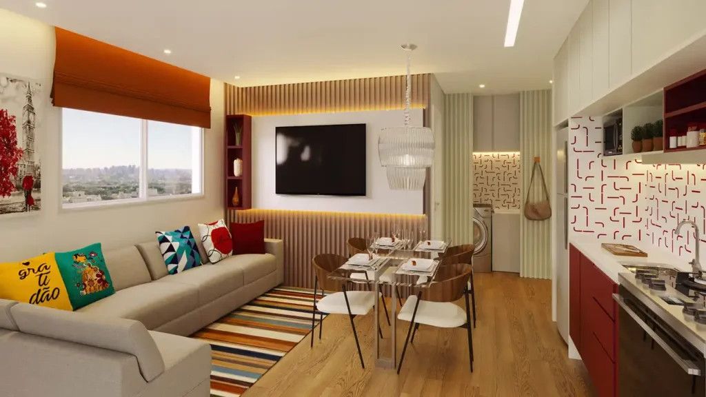 Living Seletto Santa Catarina Vila Mascote — 1-2 quartos 24-46m², Hoga SP