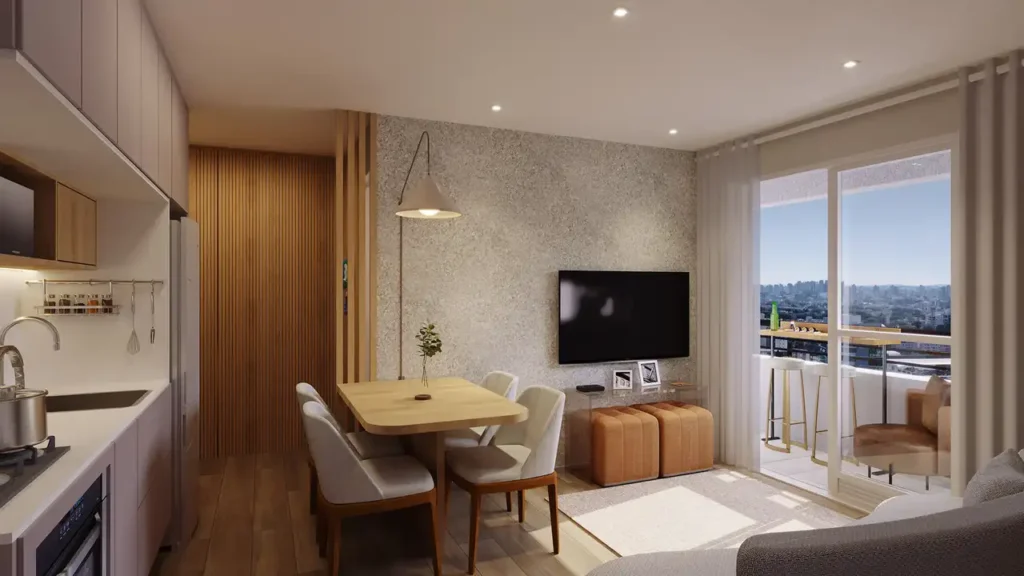 Seletto Santa Catarina Vila Mascote, São Paulo — Living, apartamento 1-2 quartos 24-46m²