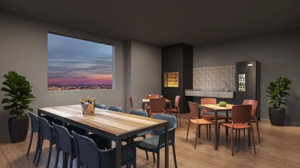 Em construção Barra Funda: Espaço gourmet Vivaz Clube Barra Funda - Fase 1, 1-2 quartos 24-36m²