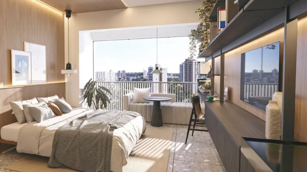 Dormitório Nik Faria Lima - Residencial Pinheiros — 1-2 quartos 23-61m², Planik
