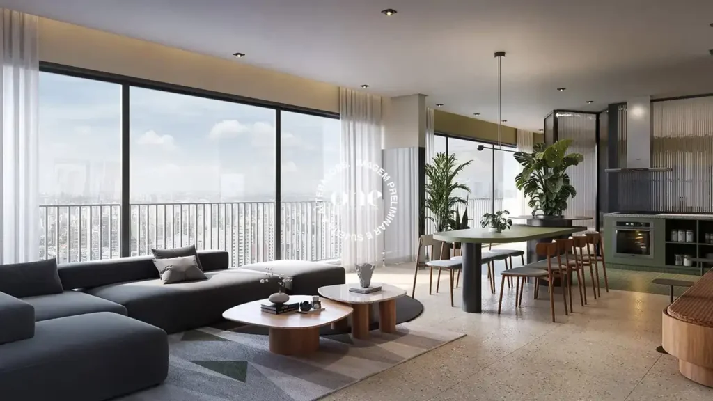 Em construção Pinheiros: Espaço gourmet Nex One Estação Clínicas, 1 quartos 30-32m²