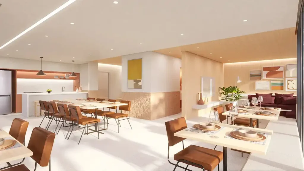 Almadá Vila Madalena - Residencial Sumarezinho, São Paulo — Salão de festas, apartamento 2-3 quartos 58-76m²