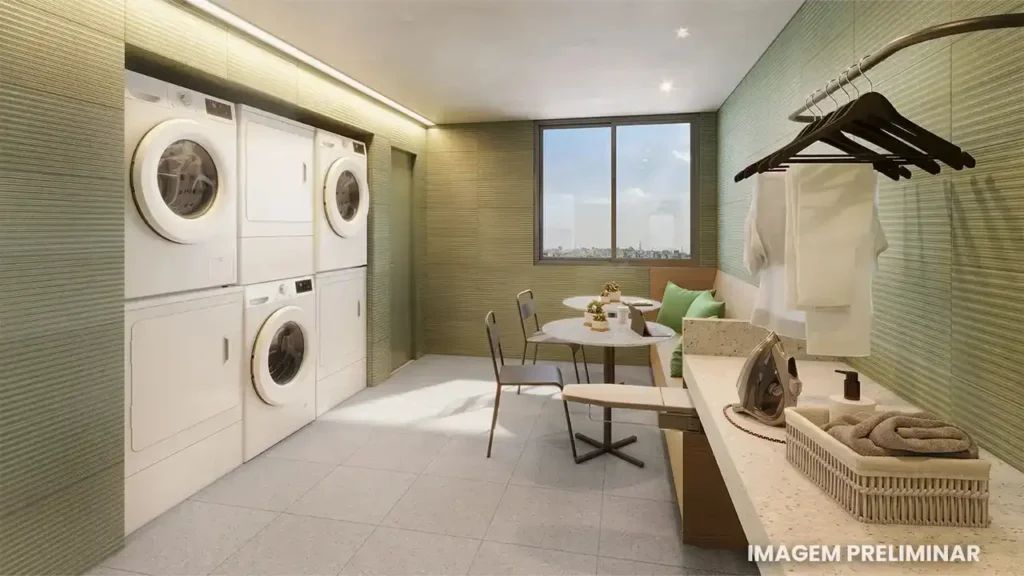 Lavanderia — Almadá Vila Madalena - Studios (Sinco SP), 1 quartos em Sumarezinho