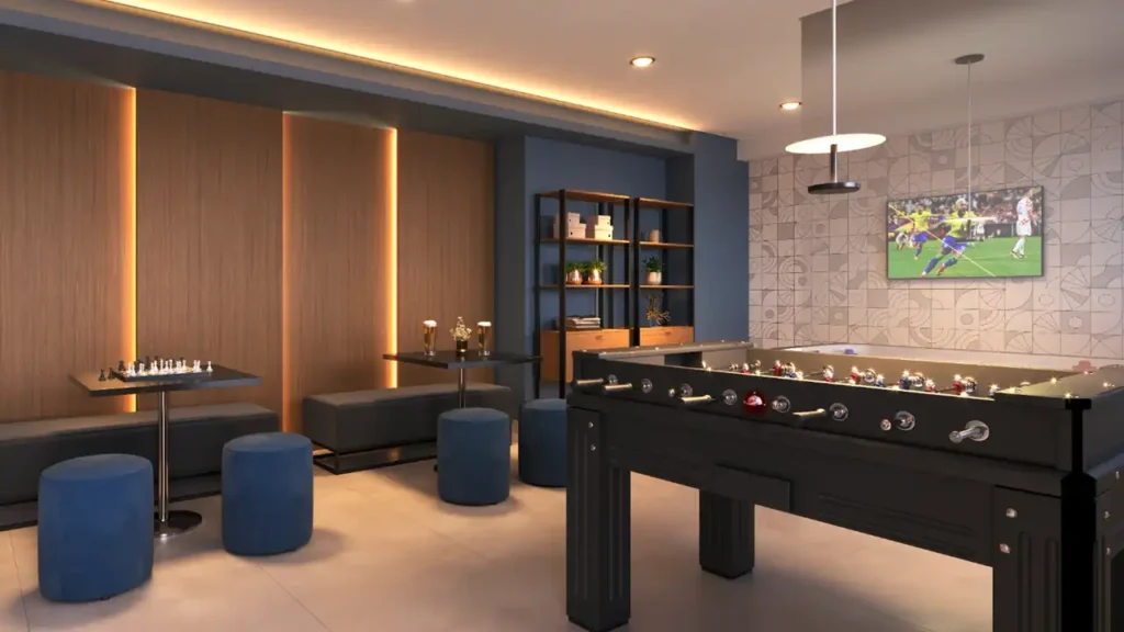 Em construção Jaguaré: Sala de jogos Cidade Villa Lobos Maestro, 2 quartos 32-38m²