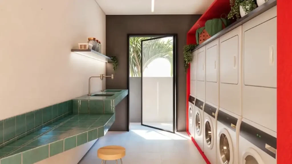 Lavanderia — Nurban Rua das Palmeiras - Residencial (Vitaurbana), 1 quartos em Santa Cecília