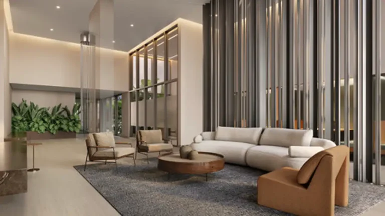Lobby com pé-direito duplo 1800 Oscar Pinheiros - NR Pinheiros — 1 quartos 42-76m², Benx - Bueno Netto