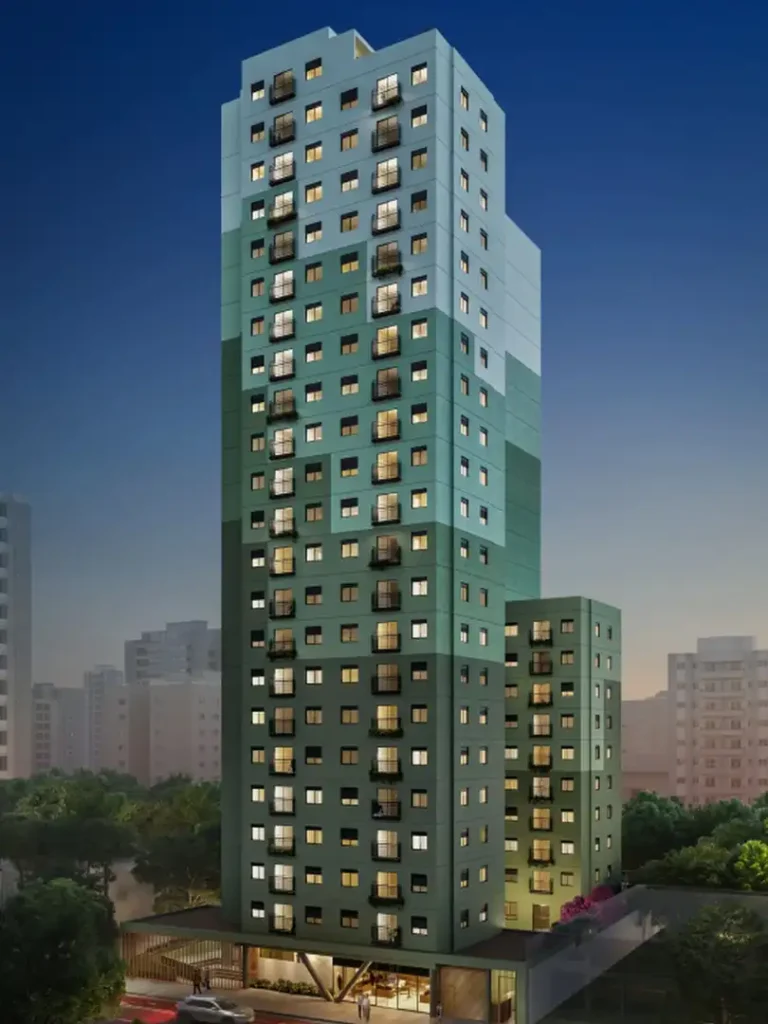 Fachada Bem Viver Angélica - Residencial — apartamento 1-3 quartos, Em construção em Barra Funda