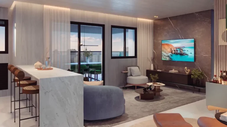 Apartamento 3-5 quartos Bela Vista — Living do Edition por Dubai