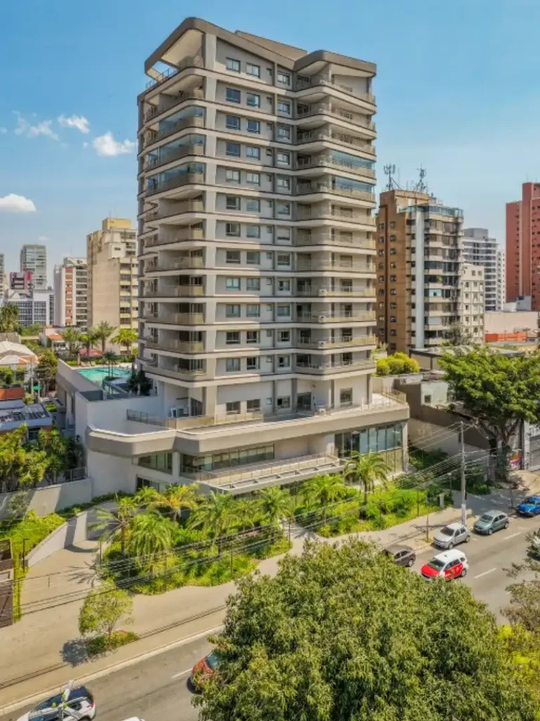 Pronto novo Pinheiros: Fachada Aero Design by Pininfarina, 1-2 quartos 44-166m²