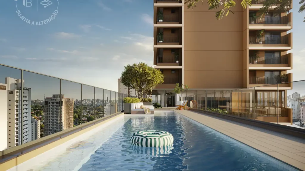 Lisbô Pinheiros (Benx - Bueno Netto): Piscina — 1 quartos em Pinheiros, São Paulo