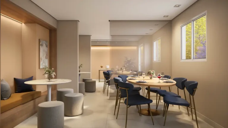 Salão de festas Novvo Santa Marina - Fase 1 Água Branca — 1-2 quartos 24-37m², Novvo