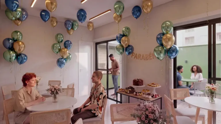 Salão de festas Smarthome Santa Cecília - Breve Lançamento Santa Cecília — 1-2 quartos 25-35m², Área Incorporadora