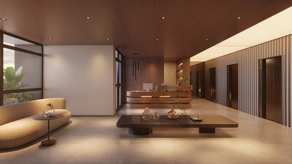 Vici Faria Lima - Residencial Pinheiros, São Paulo — Hall, apartamento 1 quartos 24-25m²