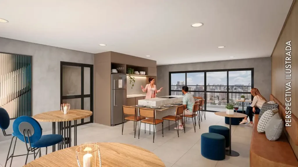 Apartamento 1-2 quartos Vila Olímpia — Espaço gourmet do Peak Vila Olímpia - Residencial