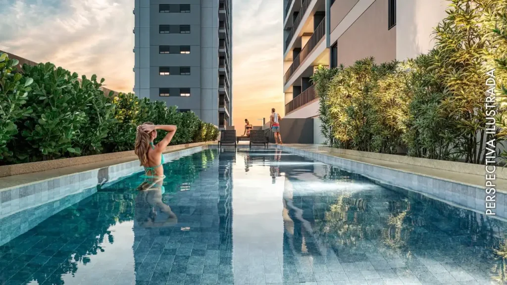 Em construção Vila Olímpia: Piscina Peak Vila Olímpia - Residencial, 1-2 quartos 25-61m²