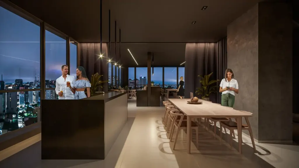 Em construção Liberdade: Espaço gourmet Vitacon Maestro Cardim - Residencial, 1 quartos 16-75m²