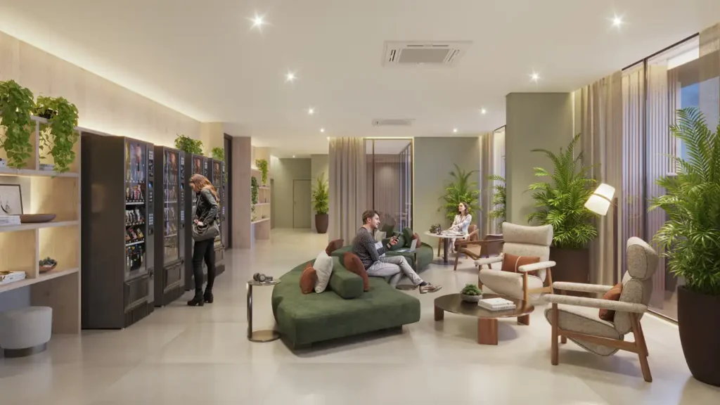 Hi Vila Clementino - Residencial Vila Clementino, São Paulo — Hall, apartamento 1-2 quartos 25-50m²