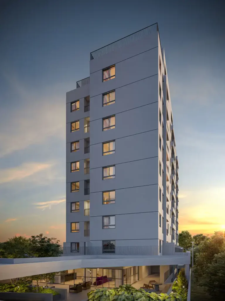 Fachada Riserva Horizonte — apartamento 1 quartos, Em construção em Vila Clementino