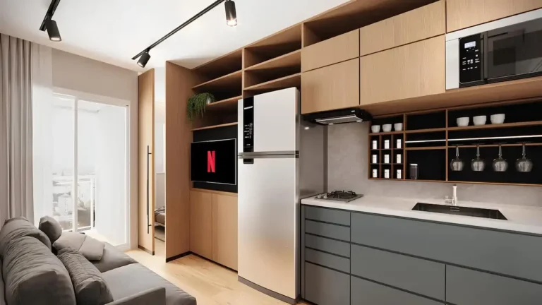 Enjoy Residence - Residencial (Elos Construtora): Living — 1 quartos em Campo Belo, São Paulo