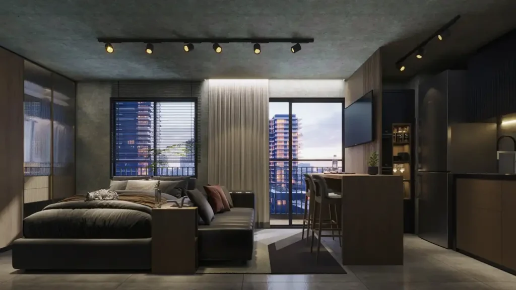 Living — Vitacon Alto de Pinheiros (Vitacon), 1 quartos em Vila Ipojuca