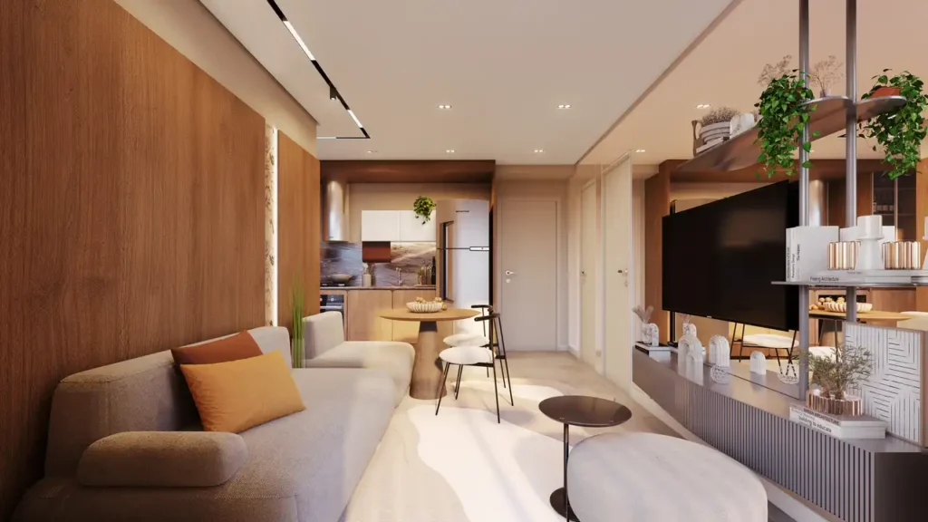 Unique Fit Vila Mariana - Residencial Vila Mariana, São Paulo — Living, apartamento 1-2 quartos 29-54m²