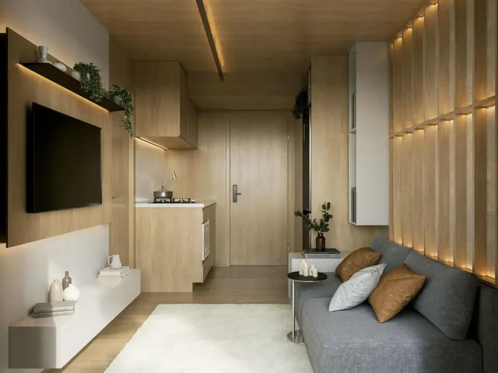 Apartamento 1-2 quartos Alto da Boa Vista — Living do Today Alto da Boa Vista - Residencial