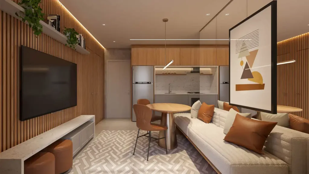 Living — EVO Vila Clementino - Residencial (Conx SP), 1-3 quartos em Vila Clementino