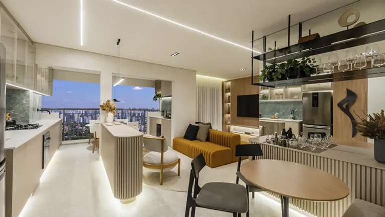 Living Grand Club Home Spaces Alto da Boa Vista - Residencial Alto da Boa Vista — 1-3 quartos 26-68m², Diálogo