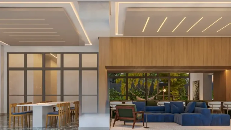 Salão de festas Voga Flórida - Residencial Brooklin Novo — 1-3 quartos 31-153m², Fibra Experts