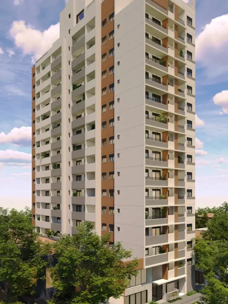 Apartamento 1-2 quartos Santo Amaro — Fachada do myID Adolfo Pinheiro - Residencial