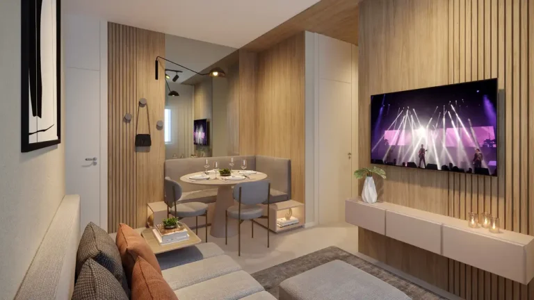 Apartamento 1-2 quartos Butantã — Living do Marco Butantã